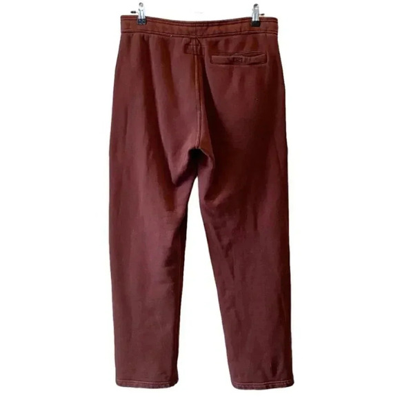 Roots Sweatpants Straight Leg Track Pants  Fleece Joggers Burgundy Size XS - Picture 2 of 16